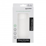 Essentials iPhone 15 Pro Max recycled TPU back cover, transparent Essentials iPhone 15 Pro Max recycled TPU back cover, transparent