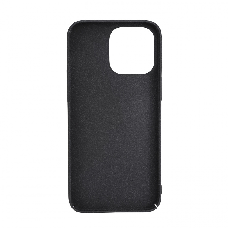 Essentials iPhone 15 Pro Max sand bursted back cover, black/grey