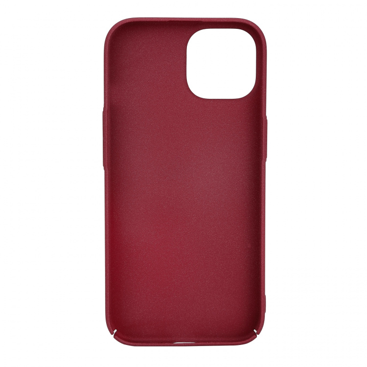 Essentials iPhone 15 sand bursted back cover, burgundy