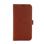 Essentials iPhone 15 leather Mag wallet, detachable, magnetic, brown