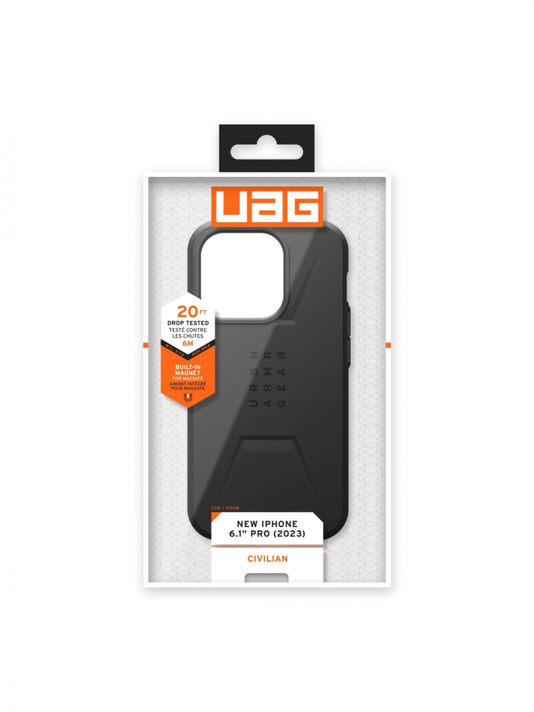 Urban Armor Gear iPhone 15 Pro Civilian Magsafe - Black Urban Armor Gear iPhone 15 Pro Civilian Magsafe - Black