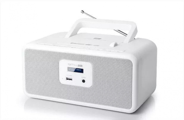 MUSE M-32 DBW Radio portable DAB+ FM CD USB white
