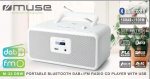 MUSE M-32 DBW Radio portable DAB+ FM CD USB white