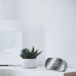 MUSE M-170-CMR Clock radio FM Dual alarm mirror screen
