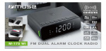 MUSE M-175 WI Clock radio FM wireless charge