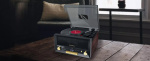 MUSE MT-112 W Turntable Micro system FM BT CD USB Retro