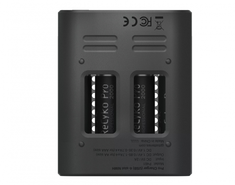 GP ReCyko Pro Laddare USB m/4xAA 2000mAh (PB)