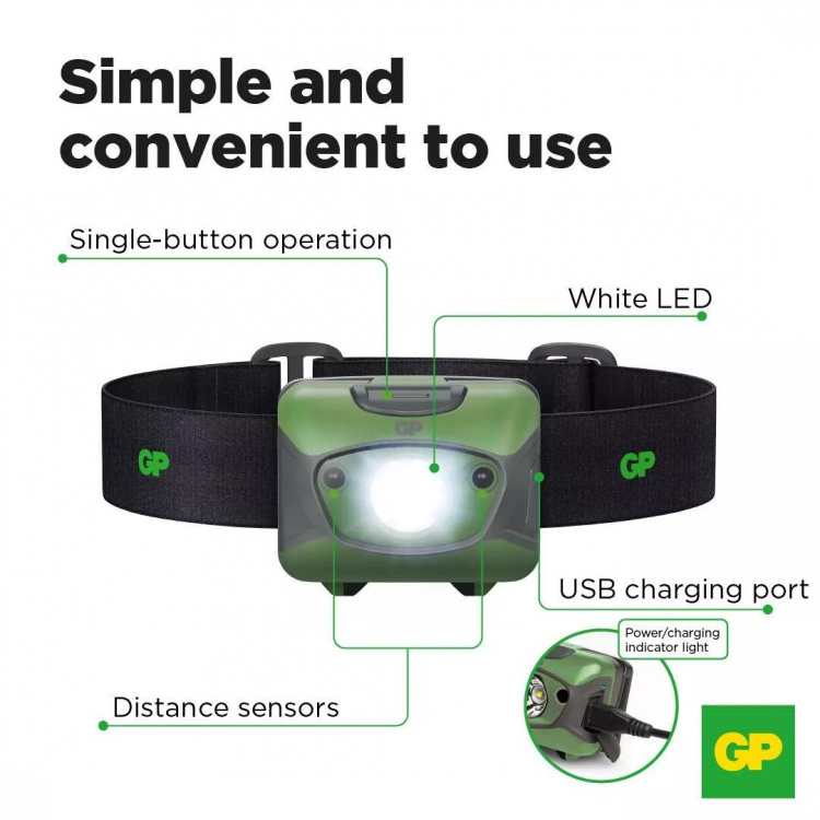 GP Chr41 Discovery Headlamp 300Lm