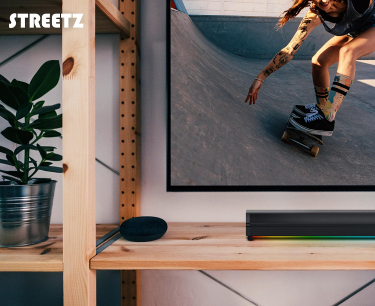 Streetz SB100 Bluetooth Soundbar, RGB light, micro SD slot Streetz SB100 Bluetooth Soundbar, RGB light, micro SD slot