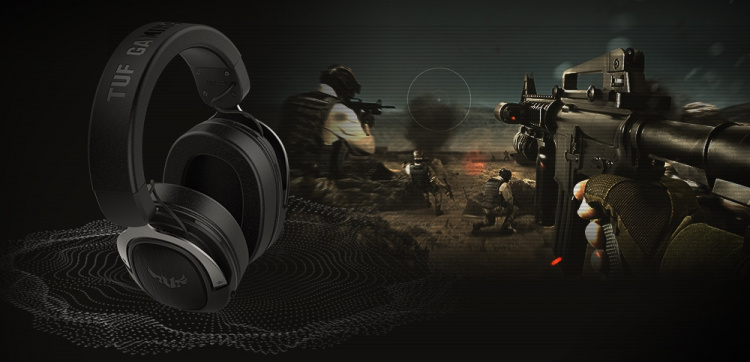 Asus TUF Gaming H3 - spelhörlurar, färg svart Asus TUF Gaming H3 - spelhörlurar, färg svart