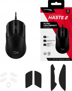 HyperX Pulsefire Haste 2 Gaming Mouse - gamingmus, svart