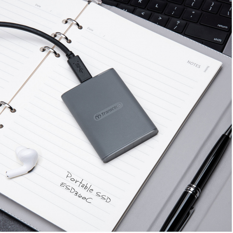 Transcend Portabel SSD ESD360C USB-C 1TB 20Gbps (R2000/W2000 Mb/s) Transcend Portabel SSD ESD360C USB-C 1TB 20Gbps (R2000/W2000 Mb/s)