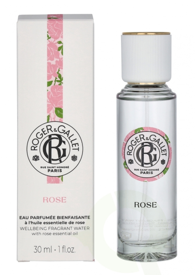 Roger & Gallet Rose Wellbeing Fragrant Water 30 ml Natural Spray
