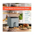 Cosori Dual Blaze CAF-P583S-AEUR Airfryer 1.7kW ljusgrå