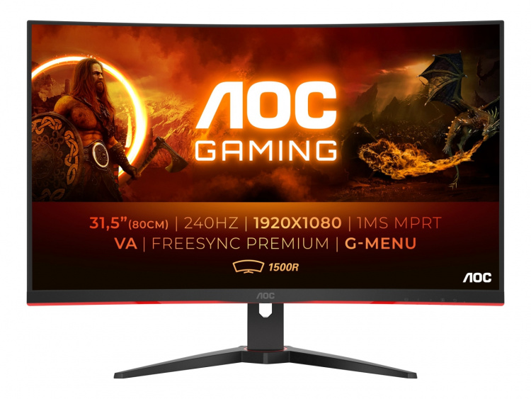 AOC Gamingskärm C32G2ZE/BK 32