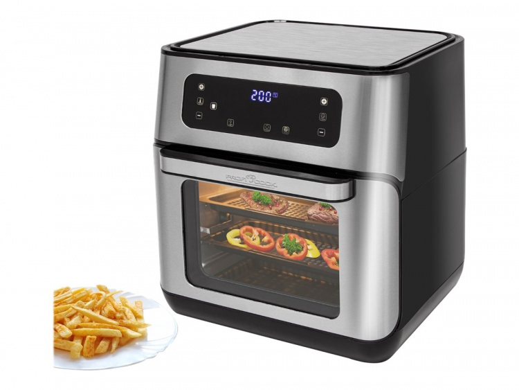 ProfiCook PC-FR 1200 H Airfryer 1500W Rostfritt stål/svart