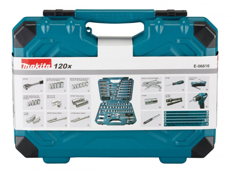 Makita Verktygssats 120 delar Makita Verktygssats 120 delar