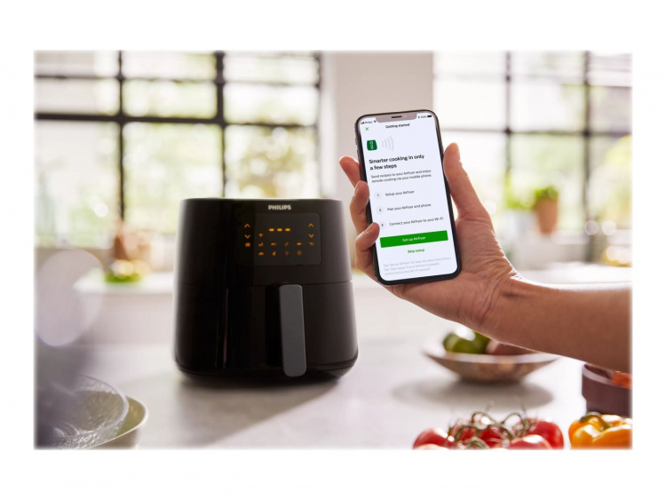 Philips Essential HD9280 Airfryer XL Luftfritös 2000W Mörk silver/svart