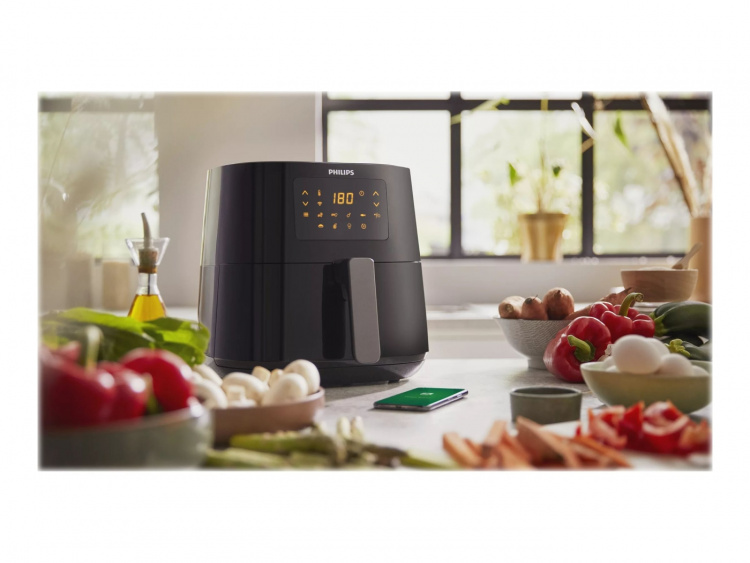 Philips Essential HD9280 Airfryer XL Luftfritös 2000W Mörk silver/svart