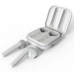 Puro Bluetooth Slim Pod hörlurar med laddstation, Vit