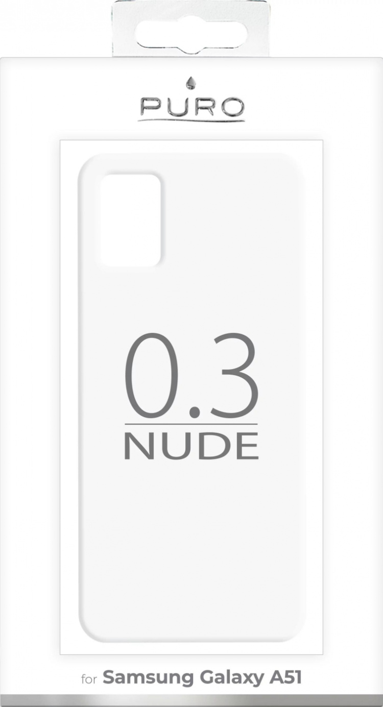 Puro Galaxy A51, 0.3 Nude cover, Transparent