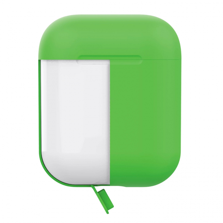 Puro Icon Fluo, Silicone Case för AirPods, Grön