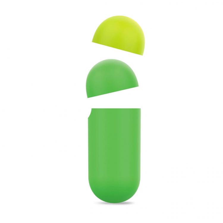 Puro Icon Fluo, Silicone Case för AirPods, Grön