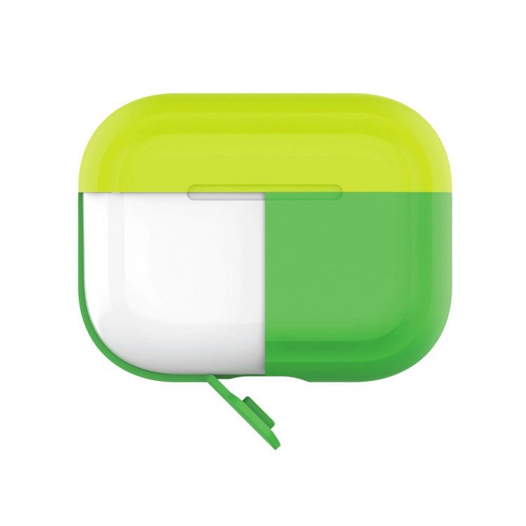 Puro Icon Fluo, Silicone Case för AirPods Pro, Grön