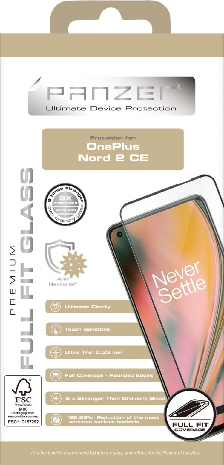 panzer OnePlus Nord CE 2 Full-fit Glass Black