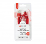 SKROSS RED 2in1 Charge\'n Sync Micro USB & Lightning Cable