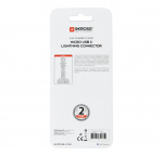 SKROSS RED 2in1 Charge\'n Sync Micro USB & Lightning Cable