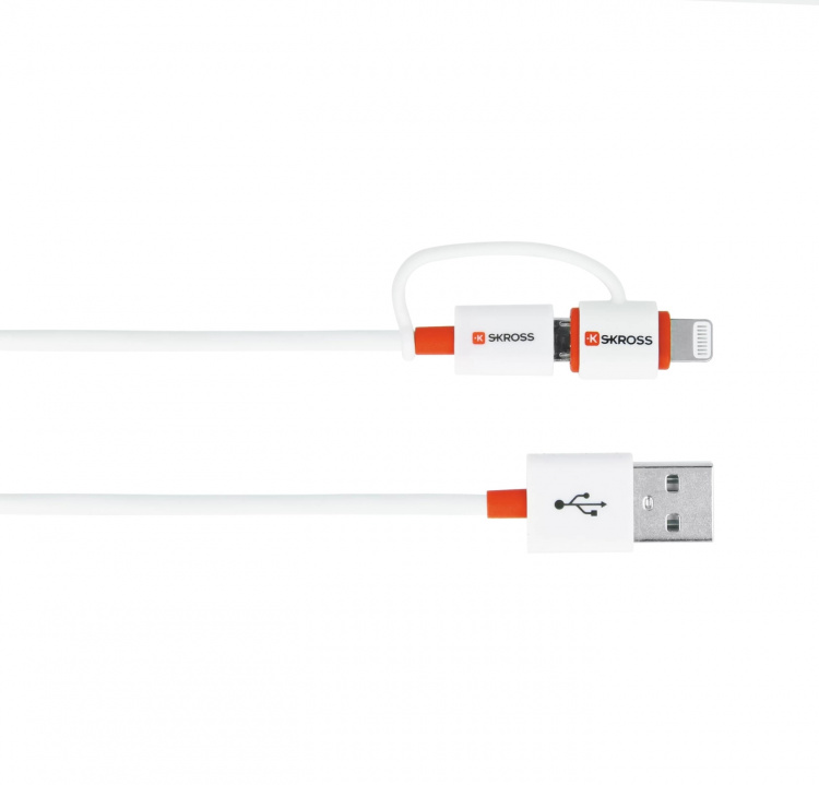 SKROSS Sync/Charge 2in1 MicroUSB & Lightning Connector SKROSS Sync/Charge 2in1 MicroUSB & Lightning Connector