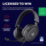 Trust GXT 498 Forta Gamingheadset PS5 Svart
