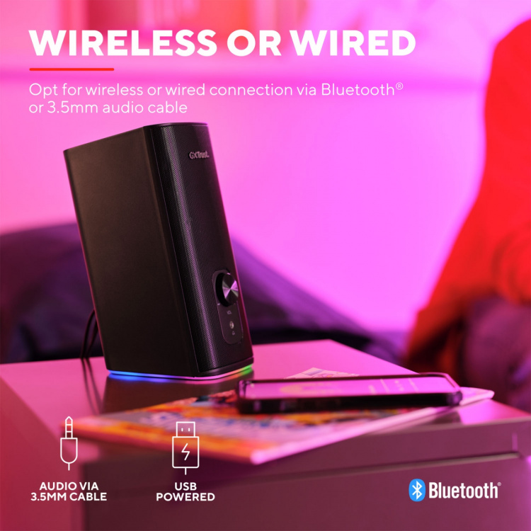 Trust GXT 612 Cetic Gaming speakers Bluetooth