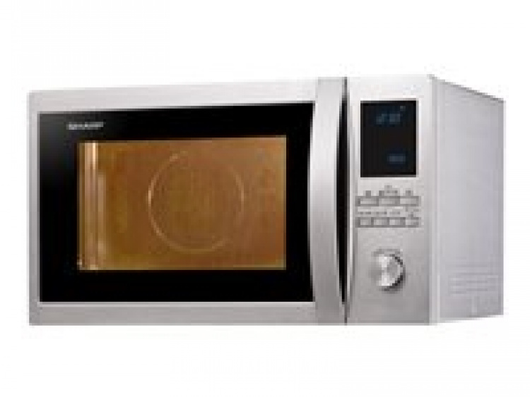 Sharp R-982STWE Mikrovågsugn med värmekabel och grill Rostfritt stål