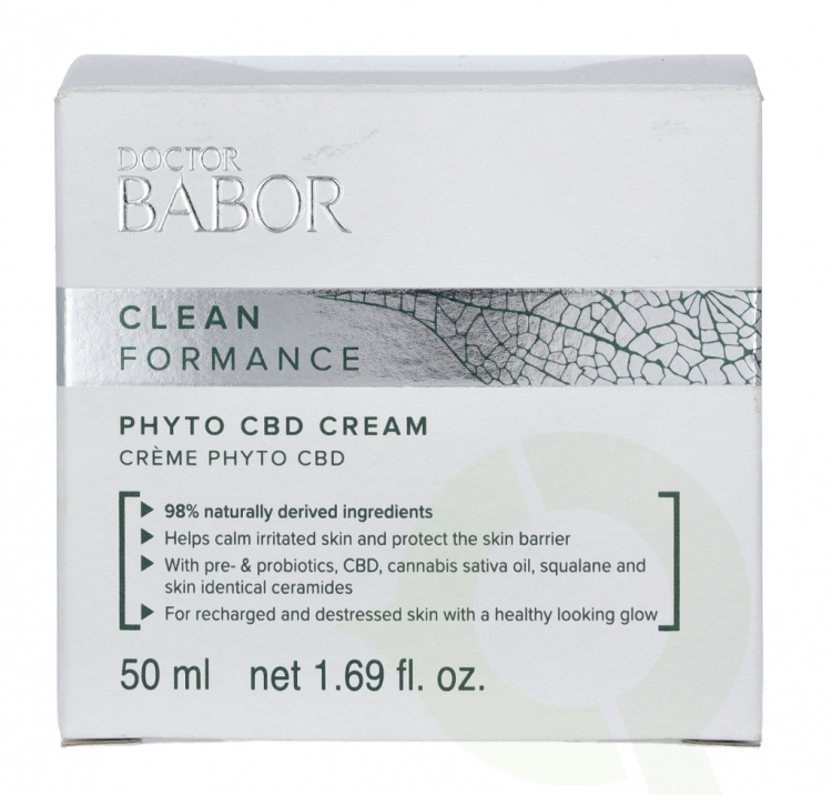 Babor Clean Formance Phyto CBD 24H Cream 50 ml Babor Clean Formance Phyto CBD 24H Cream 50 ml