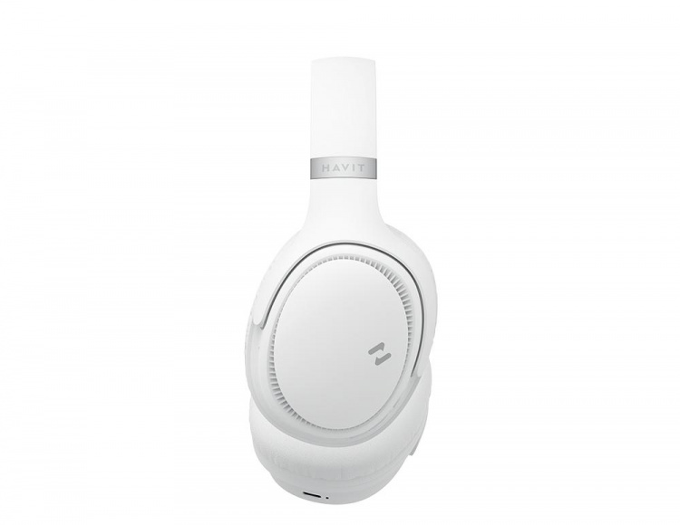 Havit H630BT over-ear BT Hörlurar, Vit,Silver Havit H630BT over-ear BT Hörlurar, Vit,Silver
