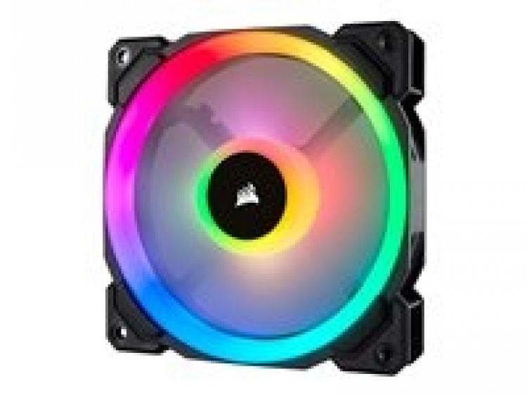 Corsair LL Series LL120 RGB Dual Light Loop Fläkt 1-pack Blå Grön Orange Lila Röd Vit Gul 120 mm