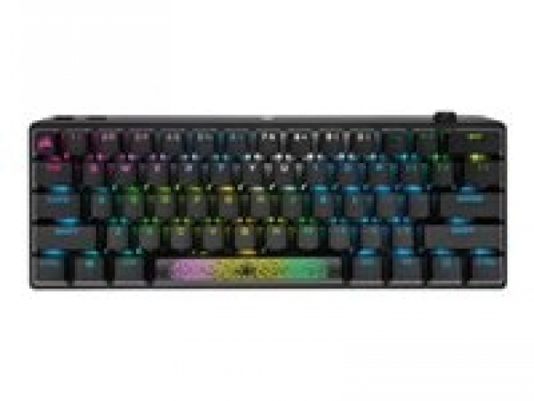 Corsair K70 PRO MINI Tangentbord Mekaniskt RGB/16,8 miljoner färger Trådlös kabel Nordic