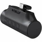 Celly PowerBank 5.000 mAh 10,5W USB-C Plug-in Svart Celly PowerBank 5.000 mAh 10,5W USB-C Plug-in Svart