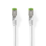 Nedis Cat 8.1 nätverkskabel | S/FTP | RJ45 hane | RJ45 hane | 1.00 m | Rund | LSZH | Vit | Label