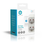 Nedis SmartLife Smart Plug | IP21 | Strömmätare | 3680 W | Type F (CEE 7/7) | 0 - 55 °C | Android™ / IOS | 2-vägs | Vit | 1 st Nedis SmartLife Smart Plug | IP21 | Strömmätare | 3680 W | Type F (CEE 7/7) | 0 - 55 °C | Android™ / IOS | 2-vägs | Vit | 1 st