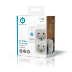 Nedis SmartLife Smart Plug | IP21 | Strömmätare | 3680 W | Type F (CEE 7/7) | 0 - 55 °C | Android™ / IOS | 2-vägs | Vit | 1 st Nedis SmartLife Smart Plug | IP21 | Strömmätare | 3680 W | Type F (CEE 7/7) | 0 - 55 °C | Android™ / IOS | 2-vägs | Vit | 1 st