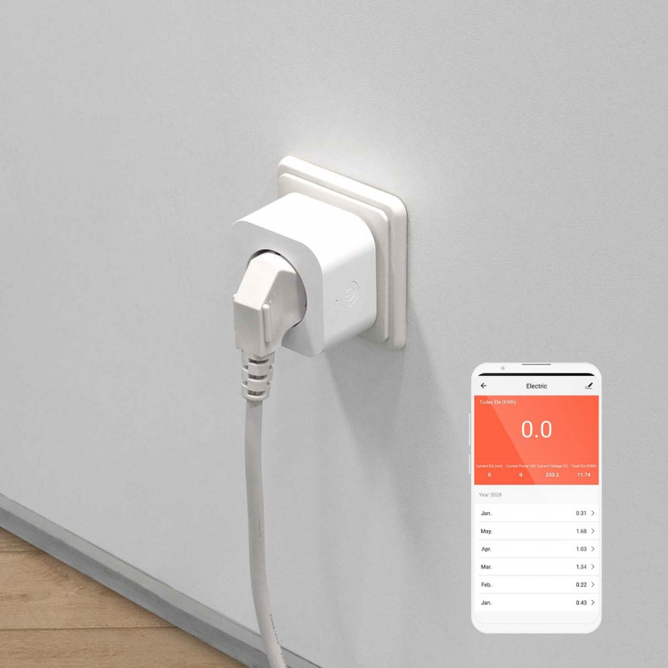 Nedis SmartLife Smart Plug | IP21 | Strömmätare | 3680 W | Hybrid (CEE 7/7) | 0 - 55 °C | Android™ / IOS | Vit | 1 st Nedis SmartLife Smart Plug | IP21 | Strömmätare | 3680 W | Hybrid (CEE 7/7) | 0 - 55 °C | Android™ / IOS | Vit | 1 st