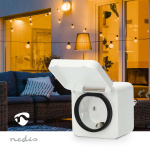 Nedis SmartLife Smart Plug | IP44 | Strömmätare | 3680 W | Type F (CEE 7/7) | -25 - 55 °C | Android™ / IOS | Vit | 1 st Nedis SmartLife Smart Plug | IP44 | Strömmätare | 3680 W | Type F (CEE 7/7) | -25 - 55 °C | Android™ / IOS | Vit | 1 st