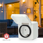 Nedis SmartLife Smart Plug | IP44 | Strömmätare | 3680 W | Type F (CEE 7/7) | -25 - 55 °C | Android™ / IOS | Vit | 1 st Nedis SmartLife Smart Plug | IP44 | Strömmätare | 3680 W | Type F (CEE 7/7) | -25 - 55 °C | Android™ / IOS | Vit | 1 st