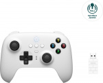 8BitDo Ultimate 2.4G trådlös handkontroll - Hall Edition trådlös spelkontroll, vit, PC / Android / macOS
