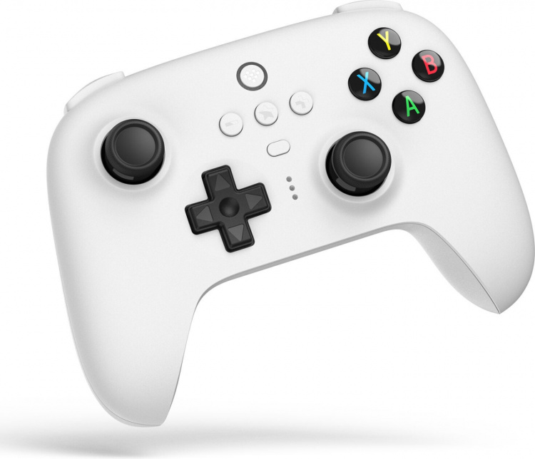 8BitDo Ultimate 2.4G trådlös handkontroll - Hall Edition trådlös spelkontroll, vit, PC / Android / macOS