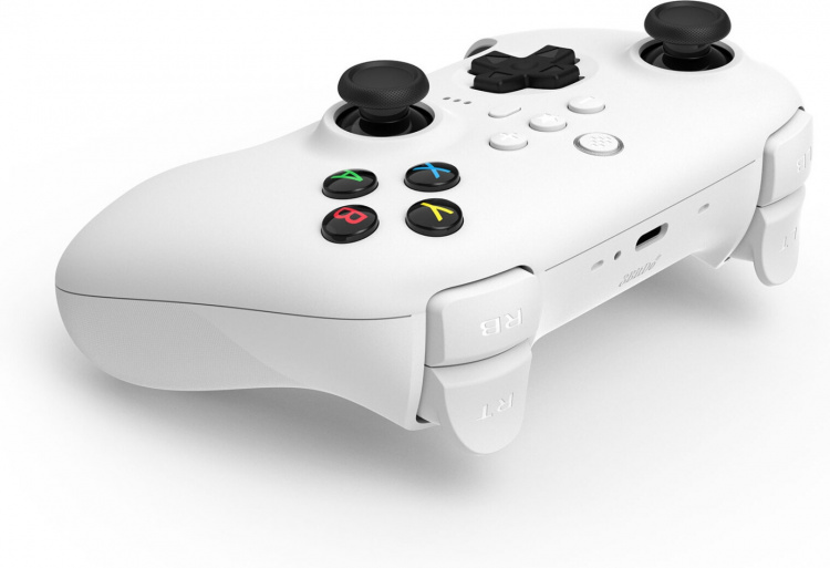 8BitDo Ultimate 2.4G trådlös handkontroll - Hall Edition trådlös spelkontroll, vit, PC / Android / macOS