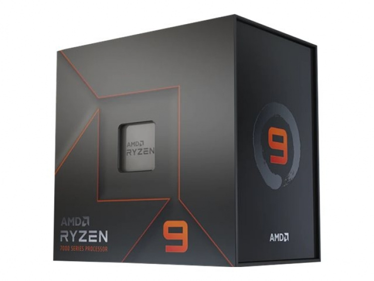 AMD CPU Ryzen 9 7950X 4,5 GHz 16-kärnig AM5 (WOF - med kylare)